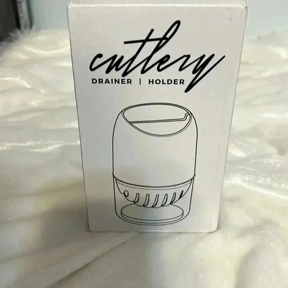 Kitchen  Utensil Holder, Cutlery Draining Box, Knives Fork for Chopsticks Spoon - Picture 2 of 8